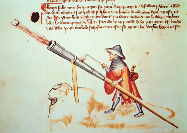 Fire Lance Painting 15th Century